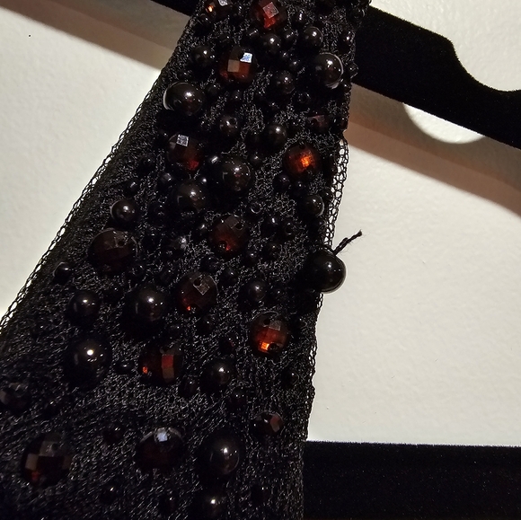 Adrianna Papell black tulle cocktail dress - Picture 7 of 9